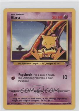 2000 Pokemon Base Set 2 - [Base] #65 - Abra