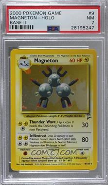 2000 Pokemon Base Set 2 - [Base] #9 - Holo - Magneton [PSA 7 NM]