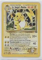 Holo - Lt. Surge's Raichu [Poor to Fair]