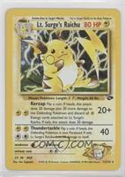 Holo - Lt. Surge's Raichu