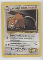 Lt. Surge's Raticate [Good to VG‑EX]