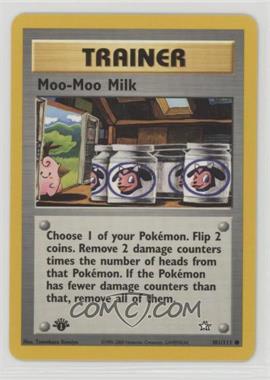 2000 Pokemon Neo Genesis - [Base] - 1st Edition #101 - Moo-Moo Milk