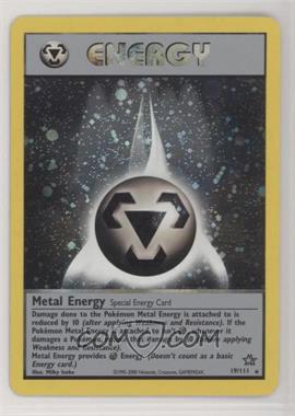 2000 Pokemon Neo Genesis - [Base] - 1st Edition #19 - Holo - Metal Energy
