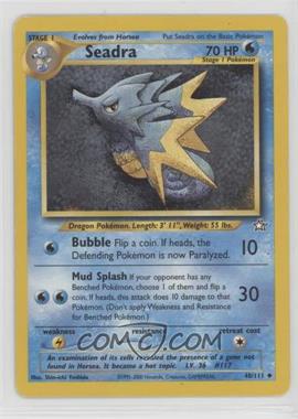 2000 Pokemon Neo Genesis - [Base] - Unlimited #48 - Seadra [EX to NM]