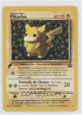 2000 Pokemon Pikachu World Collection - Promos #1 - Pikachu (Portuguese - Ivy Background)