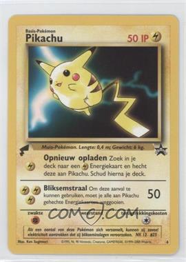 2000 Pokemon Pikachu World Collection - Promos #4 - Pikachu (Dutch)