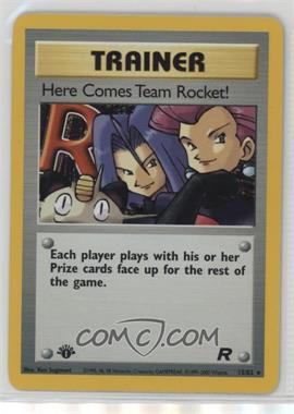 2000 Pokemon Team Rocket - [Base] - 1st Edition #15 - Holo - Here Comes Team Rocket!