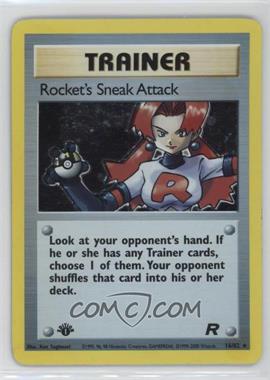 2000 Pokemon Team Rocket - [Base] - 1st Edition #16 - Holo - Rocket's Sneak Attack [EX to NM]