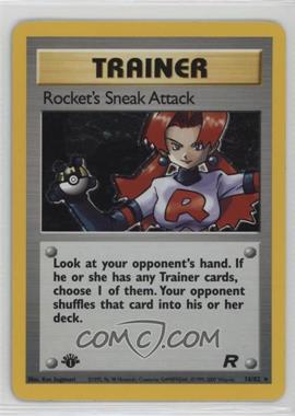 2000 Pokemon Team Rocket - [Base] - 1st Edition #16 - Holo - Rocket's Sneak Attack [EX to NM]