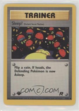2000 Pokemon Team Rocket - [Base] - 1st Edition #79 - Sleep!