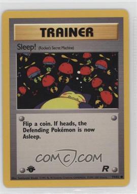 2000 Pokemon Team Rocket - [Base] - 1st Edition #79 - Sleep!