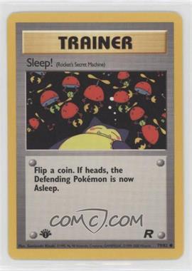 2000 Pokemon Team Rocket - [Base] - 1st Edition #79 - Sleep!