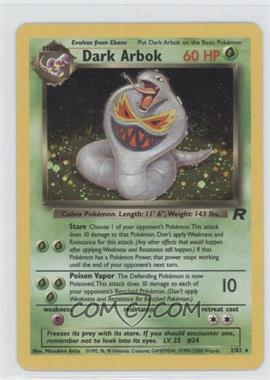 2000 Pokemon Team Rocket - [Base] #2 - Holo - Dark Arbok