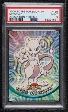 2000 Topps Pokemon TV Animation Edition Series 3 - [Base] #150 - Mewtwo [PSA 9 MINT]