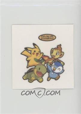 2000s-Present Daiichi Pokemon Bread Deco Chara Stickers - [Base] - Japanese #_PCTP - Pikachu, Chimchar, Turtwig, Piplup