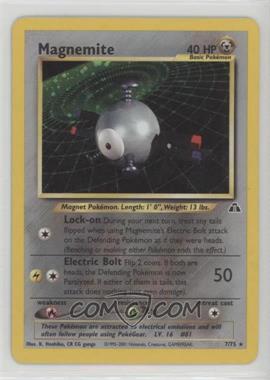 2001 Pokemon - Neo Discovery - [Base] - Unlimited #7 - Holo - Magnemite