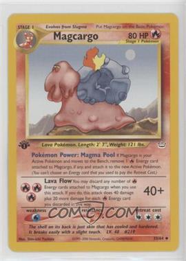 2001 Pokemon - Neo Revelation - [Base] - 1st Edition #33 - Magcargo