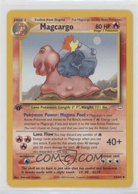 2001 Pokemon - Neo Revelation - [Base] - 1st Edition #33 - Magcargo