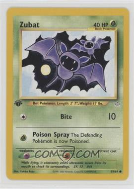 2001 Pokemon - Neo Revelation - [Base] - 1st Edition #59 - Zubat