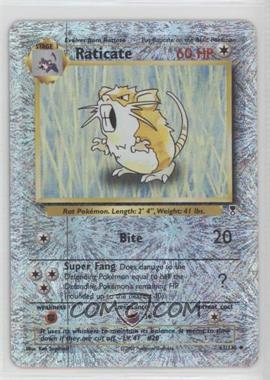 2002 Pokemon Legendary Collection - [Base] - Reverse Foil #61 - Raticate [Noted]