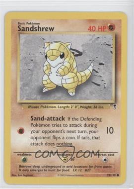 2002 Pokemon Legendary Collection - [Base] #91 - Sandshrew [Noted]