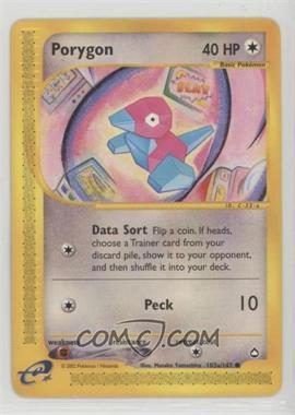 2002 Pokemon e-Card Series - Aquapolis - [Base] #103a - Porygon