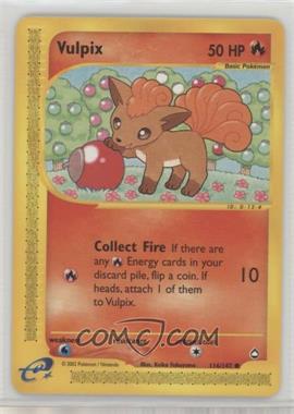 2002 Pokemon e-Card Series - Aquapolis - [Base] #116 - Vulpix