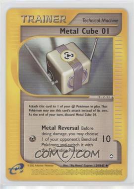 2002 Pokemon e-Card Series - Aquapolis - [Base] #129 - Metal Cube 01