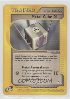 2002 Pokemon e-Card Series - Aquapolis - [Base] #129 - Metal Cube 01