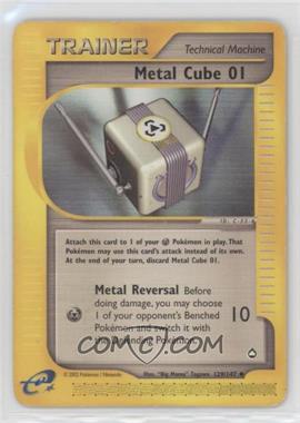 2002 Pokemon e-Card Series - Aquapolis - [Base] #129 - Metal Cube 01