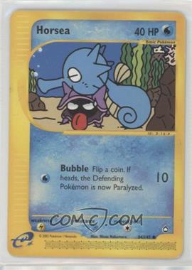 2002 Pokemon e-Card Series - Aquapolis - [Base] #84 - Horsea