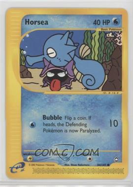 2002 Pokemon e-Card Series - Aquapolis - [Base] #84 - Horsea