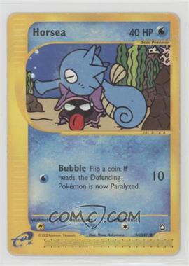 2002 Pokemon e-Card Series - Aquapolis - [Base] #84 - Horsea