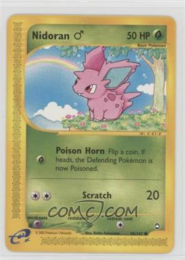 2002 Pokemon e-Card Series - Aquapolis - [Base] #96 - Nidoran M