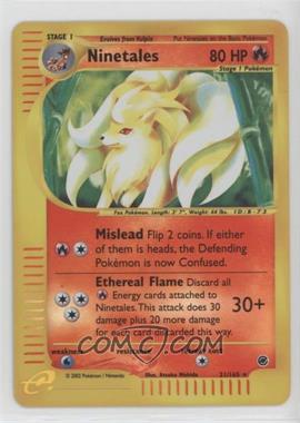 2002 Pokemon e-Card Series - Expedition - [Base] - Reverse Foil #21 - Ninetales