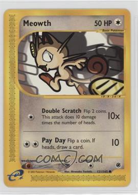 2002 Pokemon e-Card Series - Expedition - [Base] #121 - Meowth