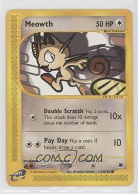 2002 Pokemon e-Card Series - Expedition - [Base] #121 - Meowth