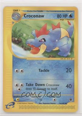 2002 Pokemon e-Card Series - Expedition - [Base] #74 - Croconaw [Noted]