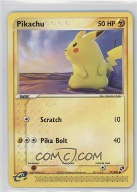 2003 Pokemon - EX Sandstorm - [Base] #72 - Pikachu