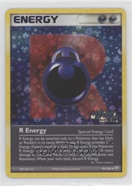 2004 Pokémon - EX Team Rocket Returns - [Base] - Reverse Foil #95 - R Energy [EX to NM]