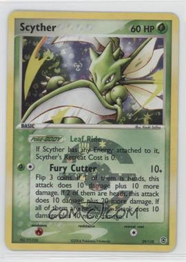 2004 Pokémon EX FireRed & LeafGreen - [Base] - Reverse Foil #29 - Scyther