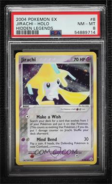 2004 Pokémon EX Hidden Legends - Booster Pack [Base] #8 - Jirachi (Holo) [PSA 8 NM‑MT]