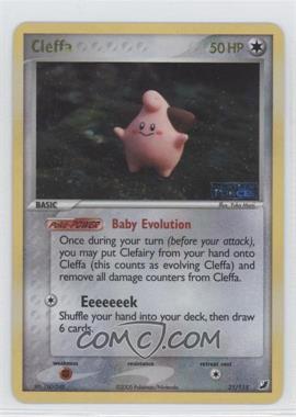 2005 Pokemon - EX Unseen Forces - [Base] - Reverse Foil #21 - Cleffa