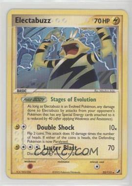 2005 Pokemon - EX Unseen Forces - [Base] #22 - Electabuzz [EX to NM]