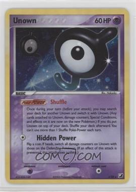 2005 Pokémon EX Unseen Forces - Unown Inserts [Base] #J - Holo - Unown [EX to NM]