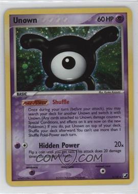 2005 Pokémon EX Unseen Forces - Unown Inserts [Base] #X - Holo - Unown