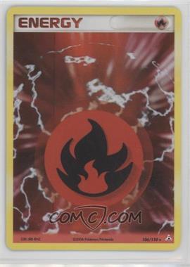 2006 Pokemon EX Holon Phantoms - [Base] - Reverse Foil #106 - Fire Energy