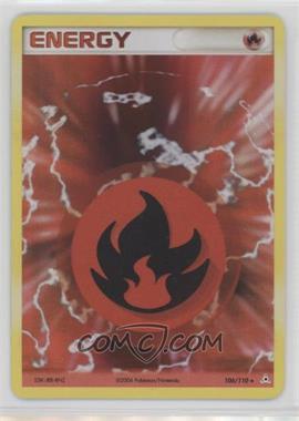 2006 Pokemon EX Holon Phantoms - [Base] - Reverse Foil #106 - Fire Energy