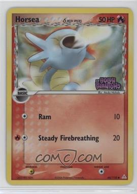 2006 Pokemon EX Holon Phantoms - [Base] - Reverse Foil #66 - Horsea [EX to NM]