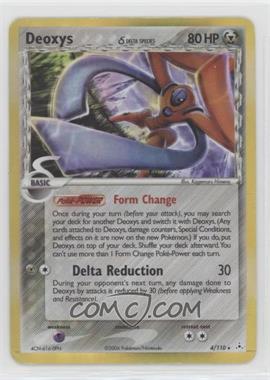 2006 Pokemon EX Holon Phantoms - [Base] #4 - Holo - Deoxys (Delta Species) [Good to VG‑EX]